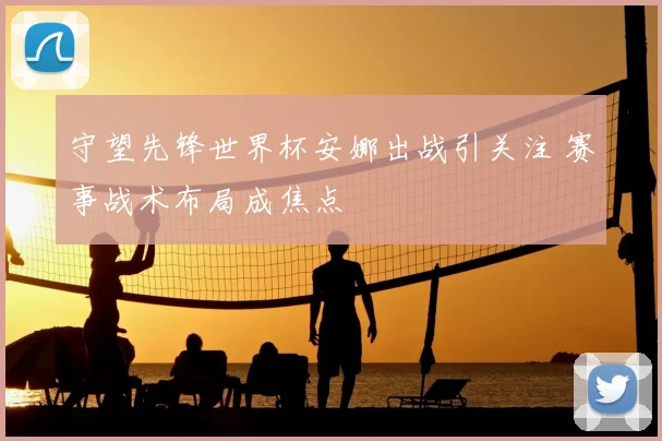 守望先锋世界杯安娜出战引关注 赛事战术布局成焦点