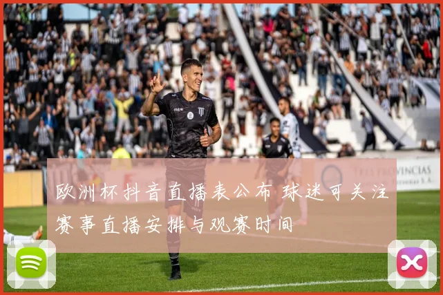 欧洲杯抖音直播表公布 球迷可关注赛事直播安排与观赛时间